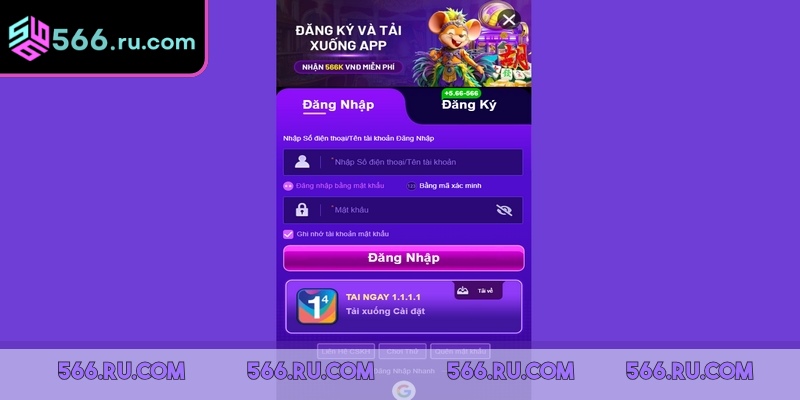 Đăng nhập 566 là bước nền tảng để trải nghiệm trọn vẹn