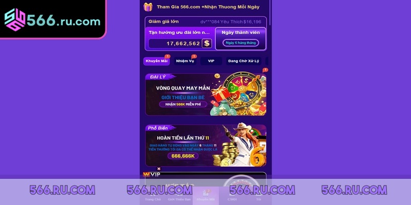 Khuyến mãi 566 đang trở thành điểm nhấn thu hút người tham gia