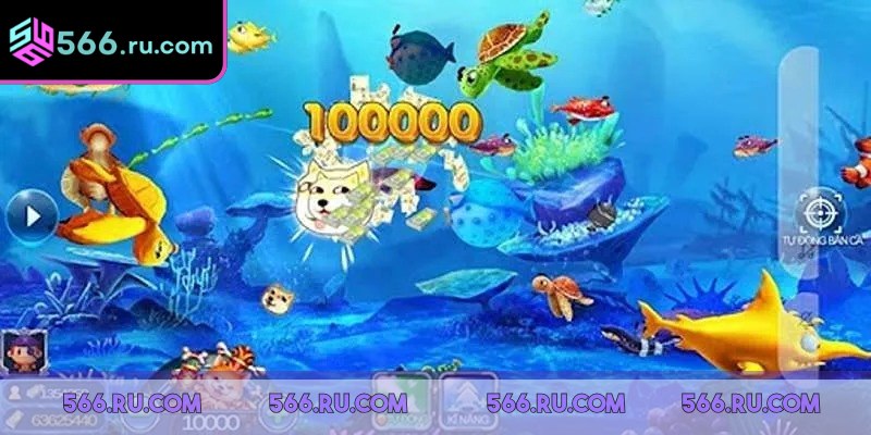 Kinh Nghiệm Bắn Cá Tại 566: Nâng Tầm Kỹ Năng Săn Thưởng 4 Khi cá vừa ra khỏi bàn, ngư thủ cần chớp ngay thời cơ